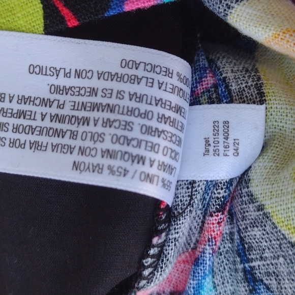 Tabitha Brown X Target Colorful Wide Leg Linen Blend Pull-on Pants XL - Picture 8 of 8